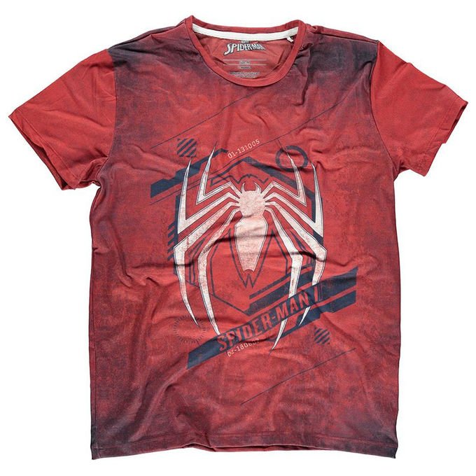 Difuzed T-shirt Uomo Spider-Man Acid Wash Blu Taglia L Cotone