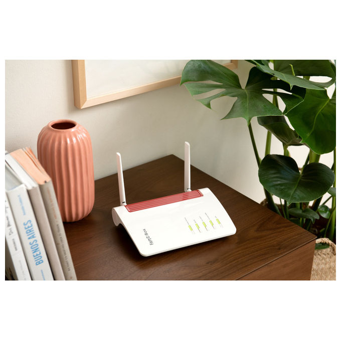 Fritz! Box 6850 Router 5G Wireless, Dual Band, Gigabit Ethernet, Bianco