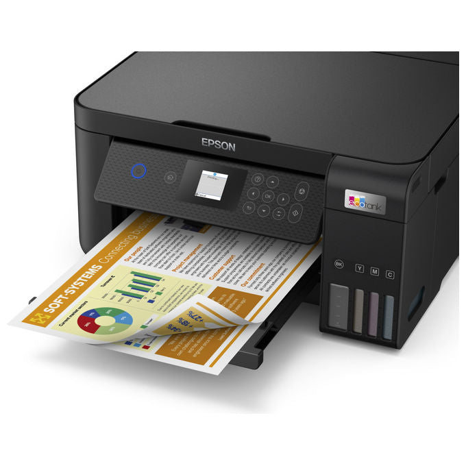 Epson EcoTank ET-2850, Stampante Multifunzione Inkjet A4, Serbatoi Ricaricabili, Wi-Fi