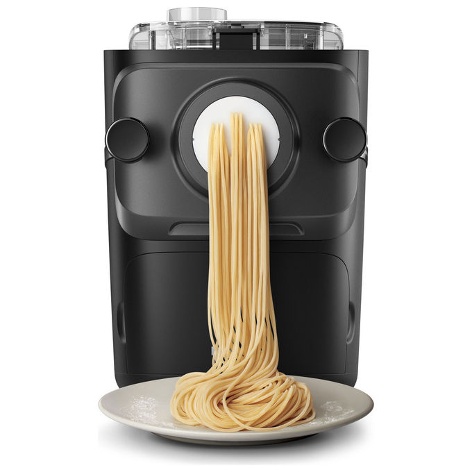Philips Macchina per la pasta Serie 7000, Bilancia integrata, HR2665-96, Nero, 10 trafile