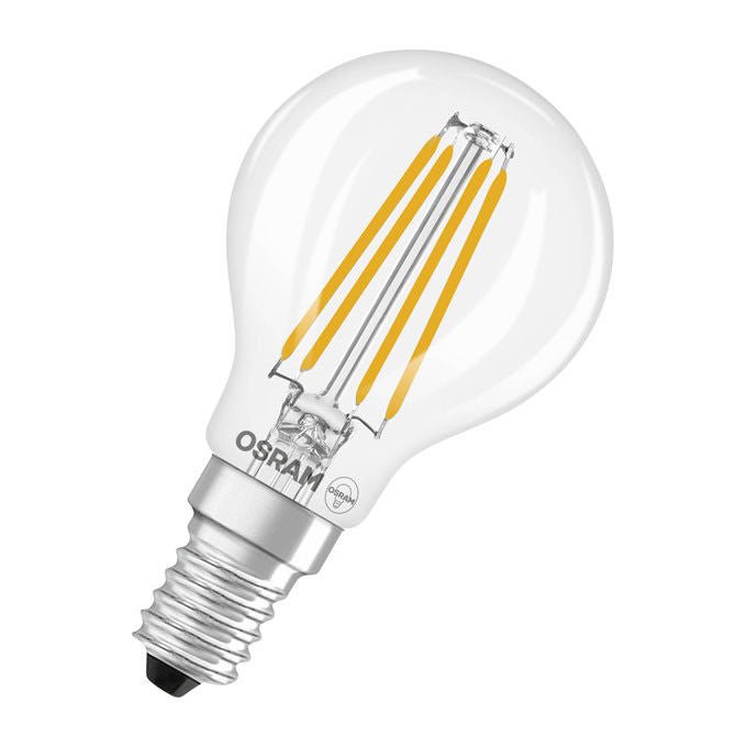 Osram Lampadina LED E14 3.4 W Mini Sfera Bianco Freddo