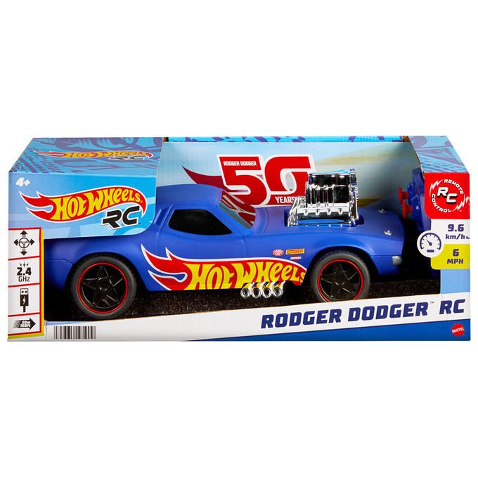 Hot Wheels Auto Radiocomandata Rodger Dodger 1:16 2.4 GHz Fino a 9.6 km-h Blu
