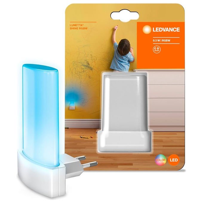 Osram Lunetta Shine RGB Luce Notturna LED con Presa Bianco Moderno