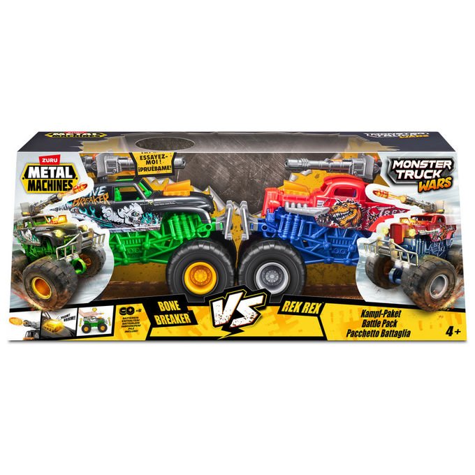 ZURU Metal Machines 6793 Monster Truck Veicolo Giocattolo Multicolore Set con 2 Camion