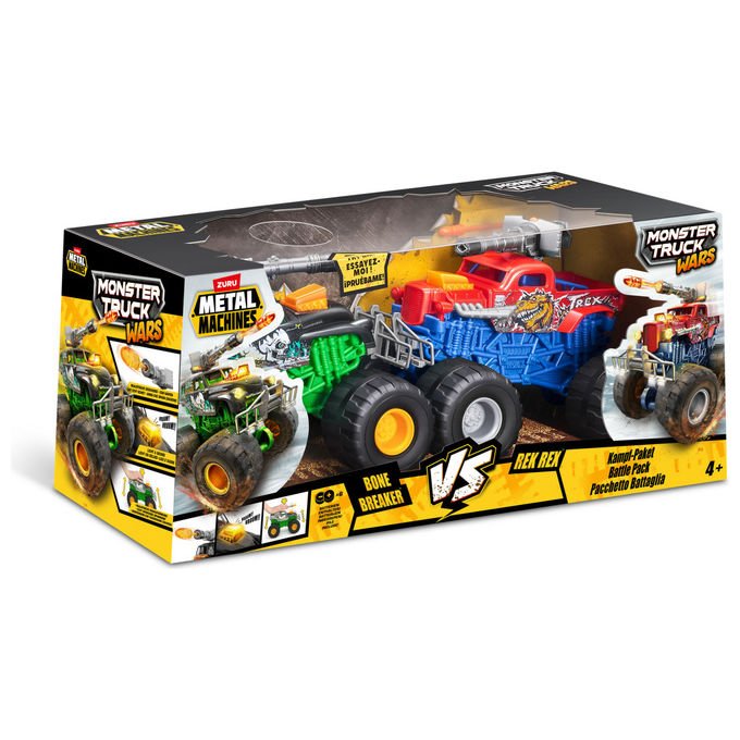 ZURU Metal Machines 6793 Monster Truck Veicolo Giocattolo Multicolore Set con 2 Camion