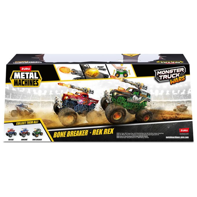 ZURU Metal Machines 6793 Monster Truck Veicolo Giocattolo Multicolore Set con 2 Camion