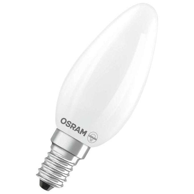 Osram Lampadina LED Candela Dimmerabile 3.4W 827 E14 Vetro Bianco Caldo