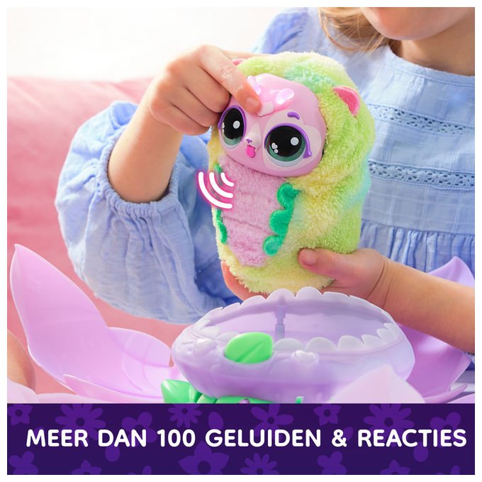 Spin Master Bloomables Peluche Interattivo Fiore Trasformabile Oltre 100 Suoni e Reazioni