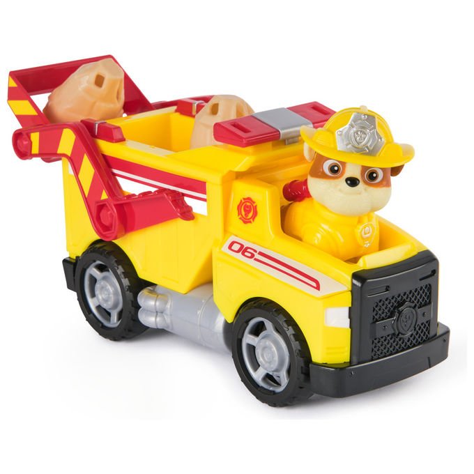 Spin Master Paw Patrol Camion dei Pompieri di Rubble Veicolo con Personaggio e Proiettili