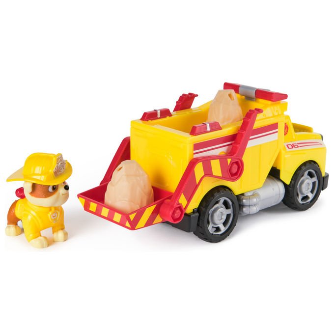 Spin Master Paw Patrol Camion dei Pompieri di Rubble Veicolo con Personaggio e Proiettili