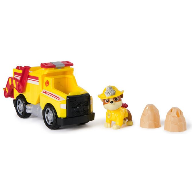 Spin Master Paw Patrol Camion dei Pompieri di Rubble Veicolo con Personaggio e Proiettili