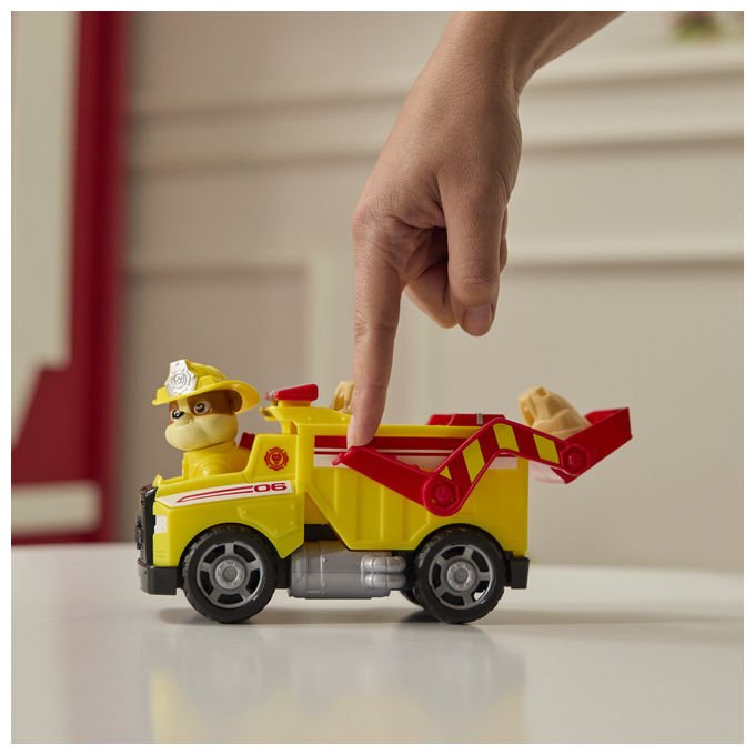 Spin Master Paw Patrol Camion dei Pompieri di Rubble Veicolo con Personaggio e Proiettili