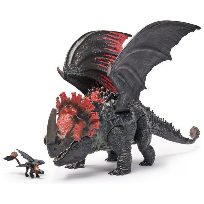 Spin Master Drago Morte Rossa Furia Divoratrice con Mini Sdentato Giocattolo Multicolore