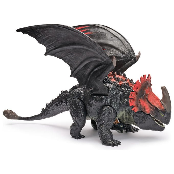 Spin Master Drago Morte Rossa Furia Divoratrice con Mini Sdentato Giocattolo Multicolore