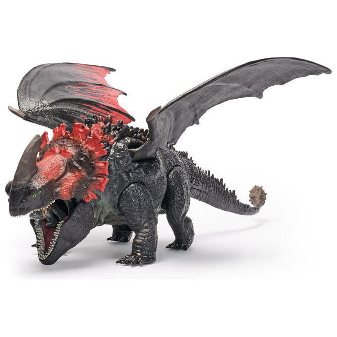Spin Master Drago Morte Rossa Furia Divoratrice con Mini Sdentato Giocattolo Multicolore