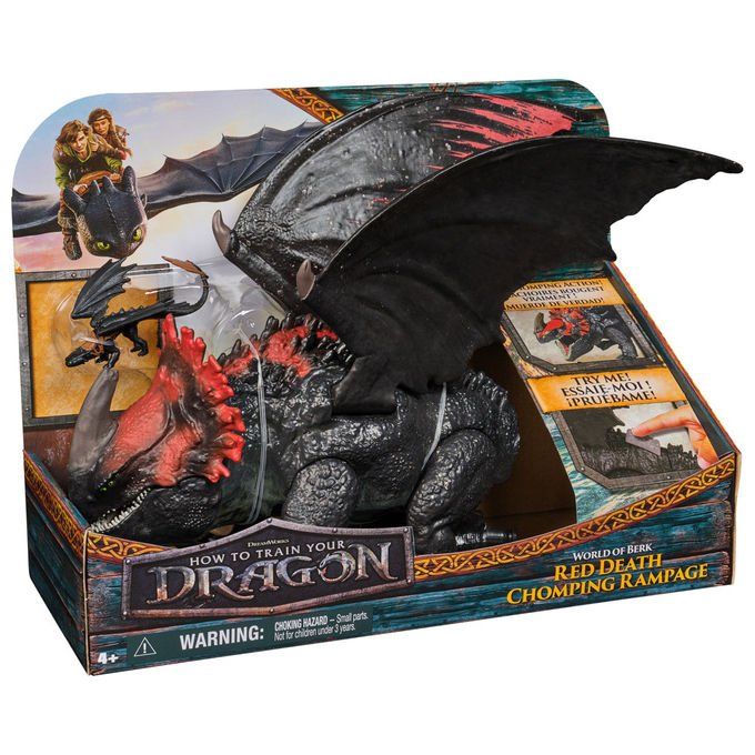 Spin Master Drago Morte Rossa Furia Divoratrice con Mini Sdentato Giocattolo Multicolore