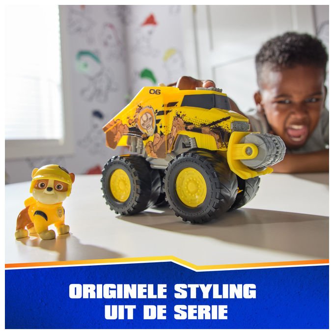 Spin Master Paw Patrol Rescue Wheels Bulldozer di Rubble Veicolo Giocattolo Trasformabile