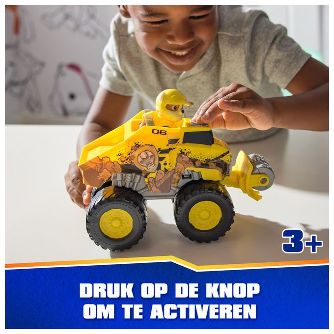 Spin Master Paw Patrol Rescue Wheels Bulldozer di Rubble Veicolo Giocattolo Trasformabile