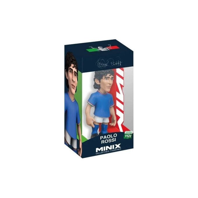 Minix Statuetta Paolo Rossi Italia Football Stars Da Collezione Vinile 12 cm