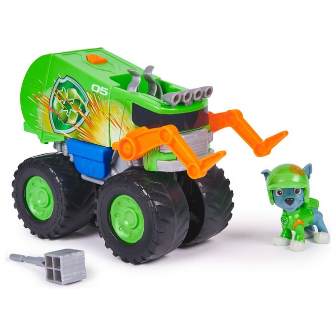Spin Master Paw Patrol Rescue Wheels Camion di Rocky con lanciamissili