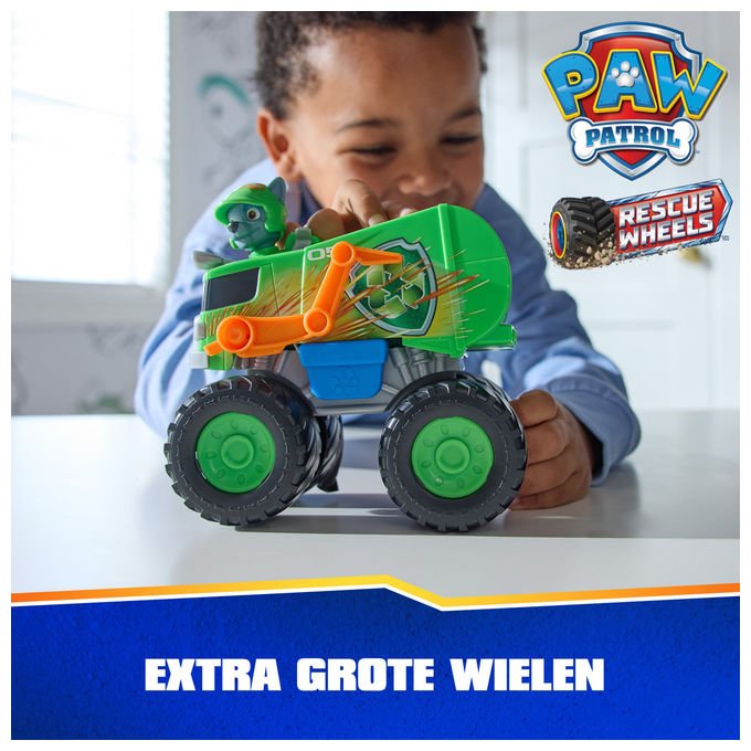Spin Master Paw Patrol Rescue Wheels Camion di Rocky con lanciamissili