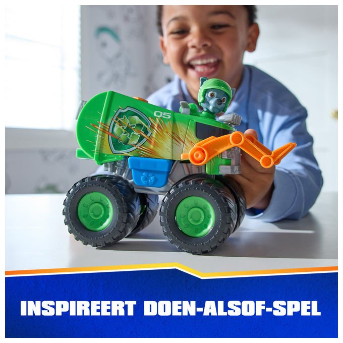 Spin Master Paw Patrol Rescue Wheels Camion di Rocky con lanciamissili