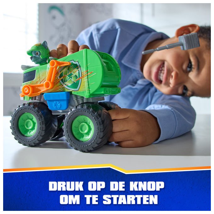 Spin Master Paw Patrol Rescue Wheels Camion di Rocky con lanciamissili