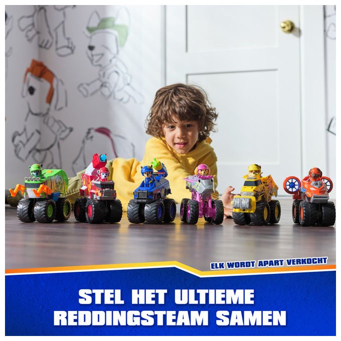 Spin Master Paw Patrol Rescue Wheels Camion di Rocky con lanciamissili