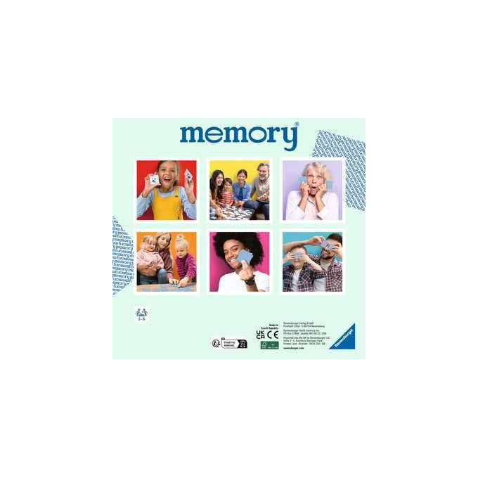 Ravensburger 24853 memory Pokémon Gioco di Memoria 64 Carte 32 Coppie 2-8 Giocatori dai 3 Anni