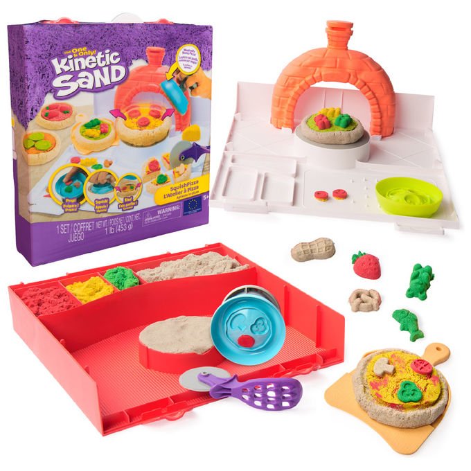 Spin Master Set di Gioco Squish Pizza 452 g Sabbia 5+ Anni