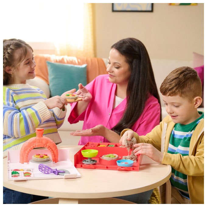 Spin Master Set di Gioco Squish Pizza 452 g Sabbia 5+ Anni
