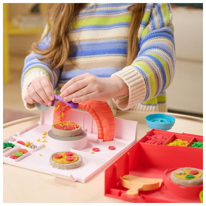 Spin Master Set di Gioco Squish Pizza 452 g Sabbia 5+ Anni