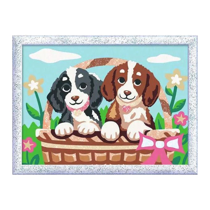 Ravensburger CreArt Kit Artistico Picnic con i Cuccioli Dipingere con i Numeri 9+ Anni