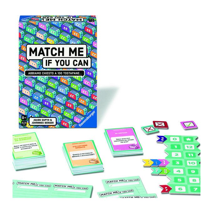 Ravensburger Match Me If You Can Gioco di Carte e Velocita'