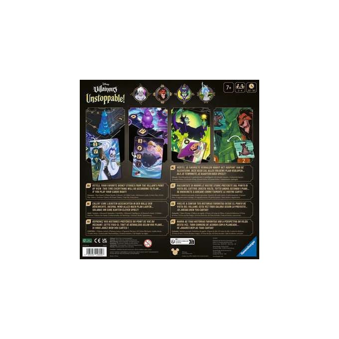 Ravensburger Gioco da Tavolo Strategia Disney Villainous Unstoppable 2-4 Giocatori