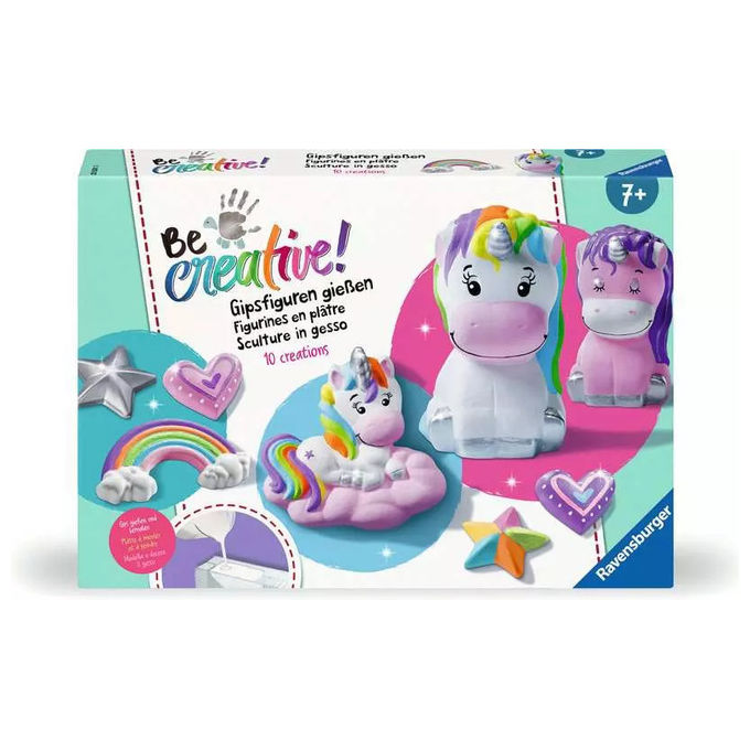 Ravensburger Be Creative Midi XL Creazioni in Gesso Unicorni Kit artistico 7+