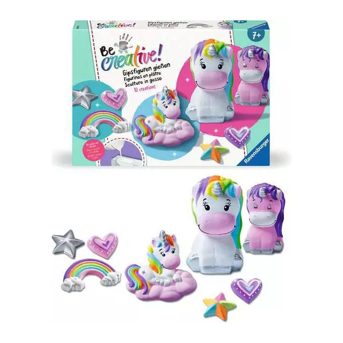 Ravensburger Be Creative Midi XL Creazioni in Gesso Unicorni Kit artistico 7+