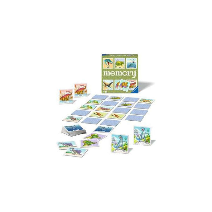 Ravensburger Gioco da Tavolo Memory Dinosauri 64 Carte 3+ Anni