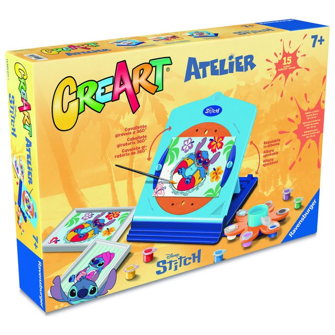 Ravensburger CreArt Atelier Stitch Kit di Pittura Creativo per Bambini 7+ Anni