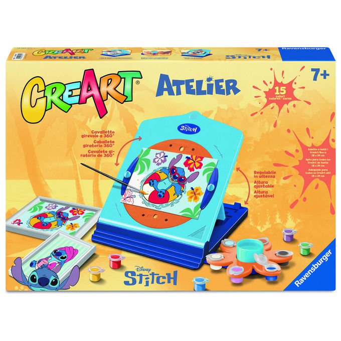 Ravensburger CreArt Atelier Stitch Kit di Pittura Creativo per Bambini 7+ Anni