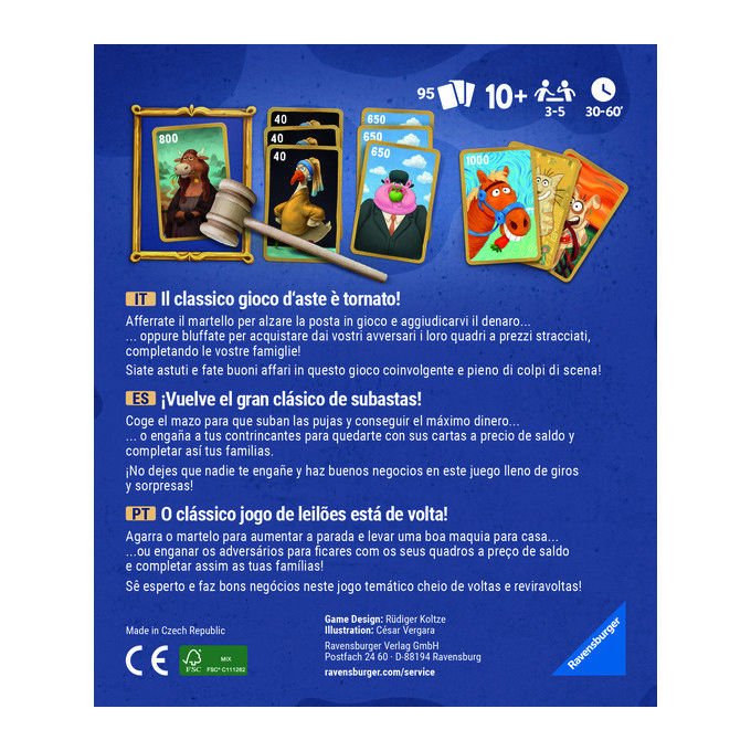 Ravensburger Il Mercato delle Vacche Gioco da Tavolo Strategico 3-6 Giocatori