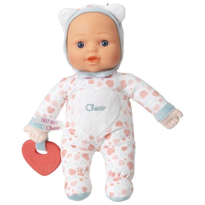 Chicco La Mia Prima Bambola Tessuto Morbido Massaggiagengive a Forma di Cuore