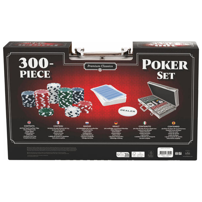 Goliath Set Poker con 300 Fiches 2 Mazzi di Carte e 5 Dadi