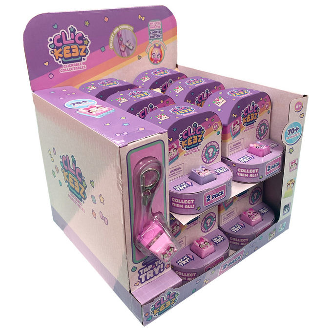 Goliath Clickeez Twin Pack 2 Personaggi Collezionabili con Portachiavi