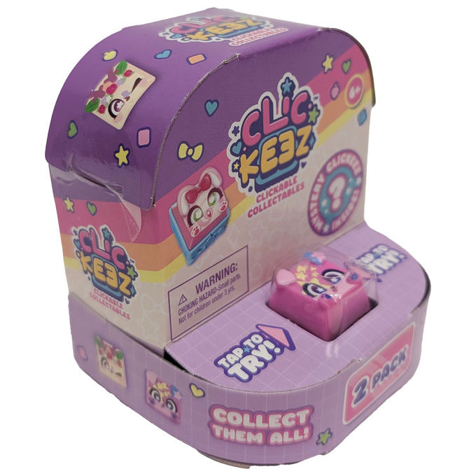 Goliath Clickeez Twin Pack 2 Personaggi Collezionabili con Portachiavi