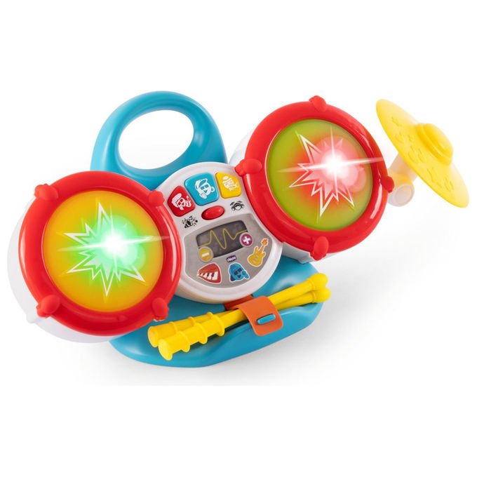 Chicco La Mia Prima Batteria Orchestra Giocattolo Musicale Interattivo Multicolore