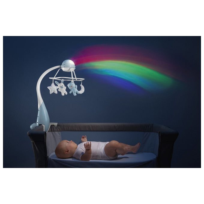 Chicco Giostrina Musicale Arcobaleno First Dreams Proiettore Culla Telecomando