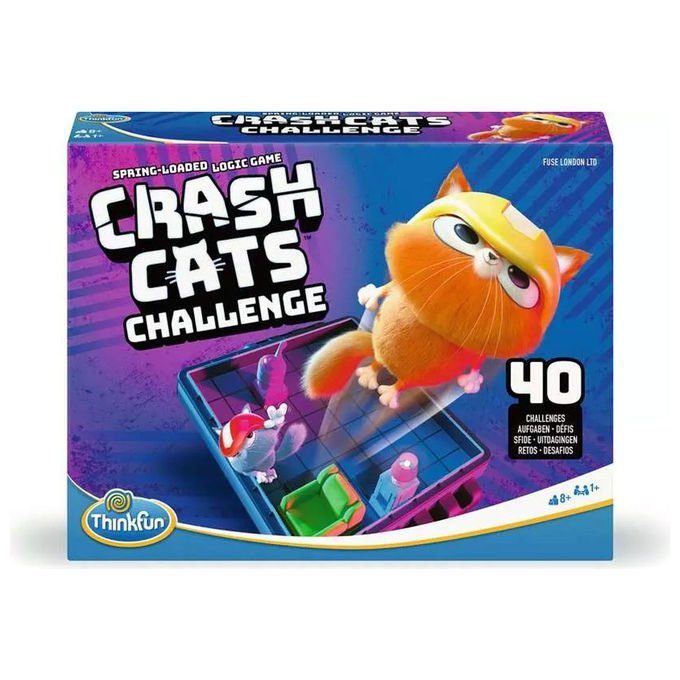 ThinkFun Crash Cats Challenge Gioco di Logica Gioco da Tavolo per Bambini
