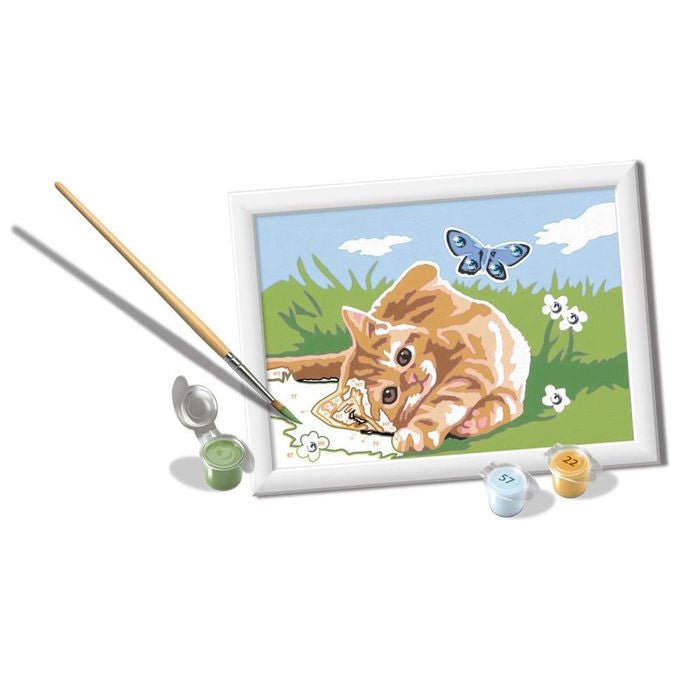 Ravensburger Creart Gattino Gioioso Kit Artistico con Colori e Cornice