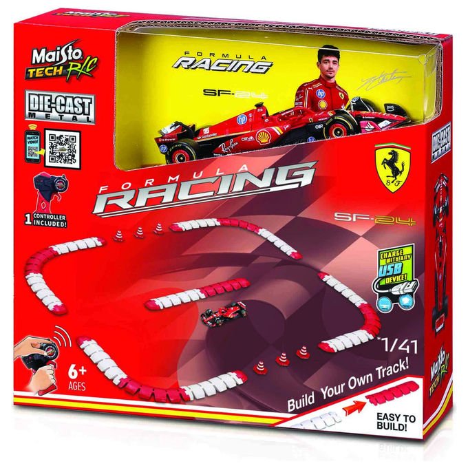 Maisto Ferrari SF-24 Radiocomandata 1:41 con Pista